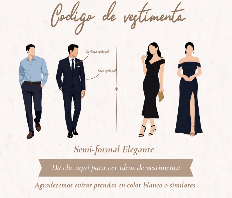Ejemplos de vestimenta elegante: atuendos formales para hombres y mujeres